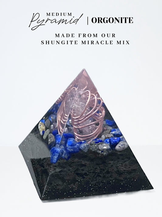 Lapis Lazuli Pyramid Orgonite (Medium)