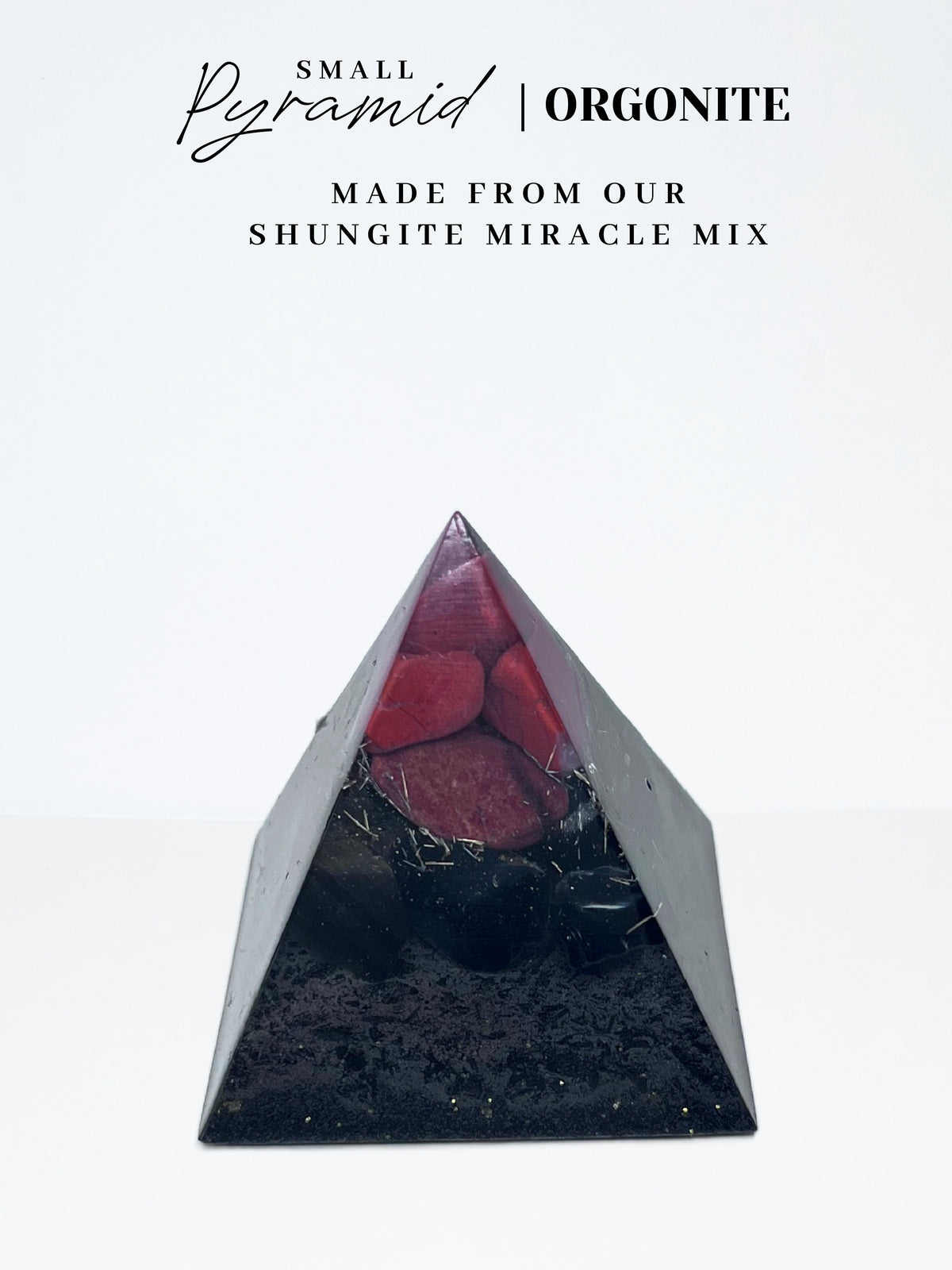 Red Jasper Pyramid Orgonite (Small)