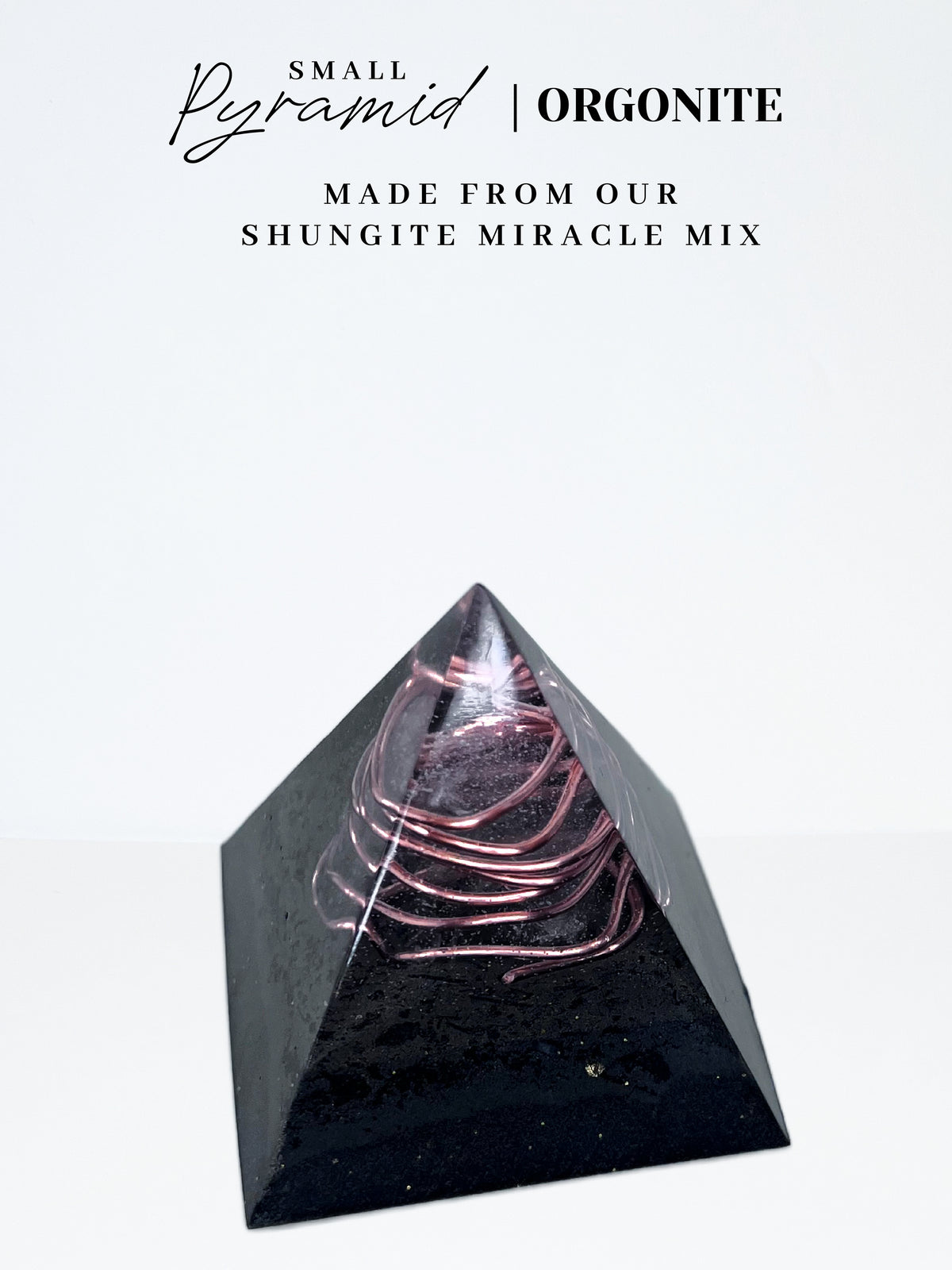 Quartz Wrap Pyramid Orgonite (Small)
