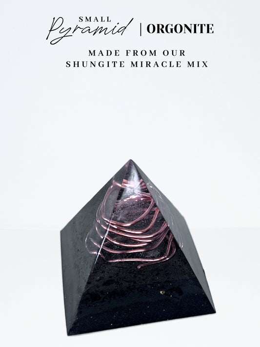 Quartz Wrap Pyramid Orgonite (Small)
