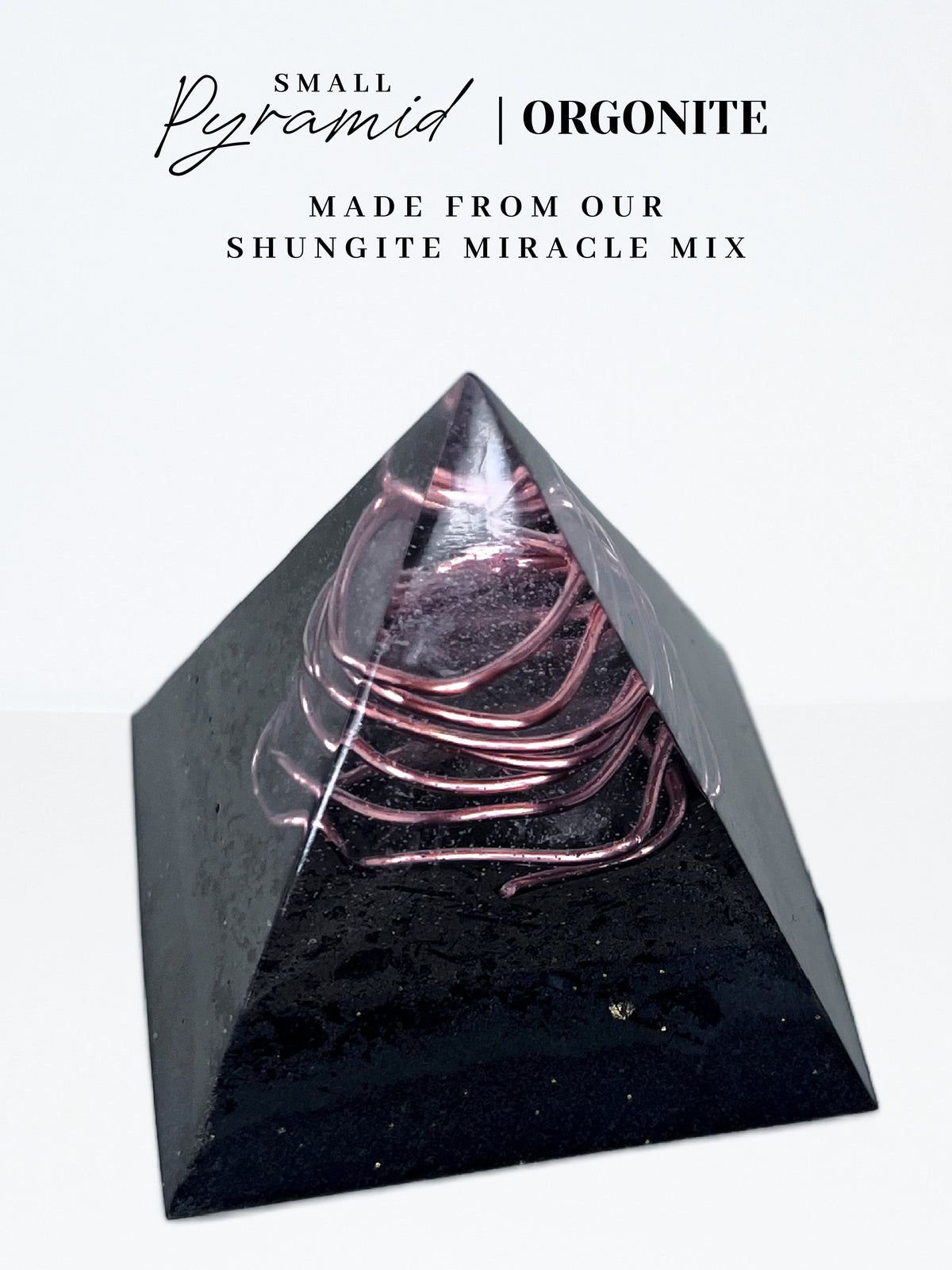 Quartz Wrap Pyramid Orgonite (Small)