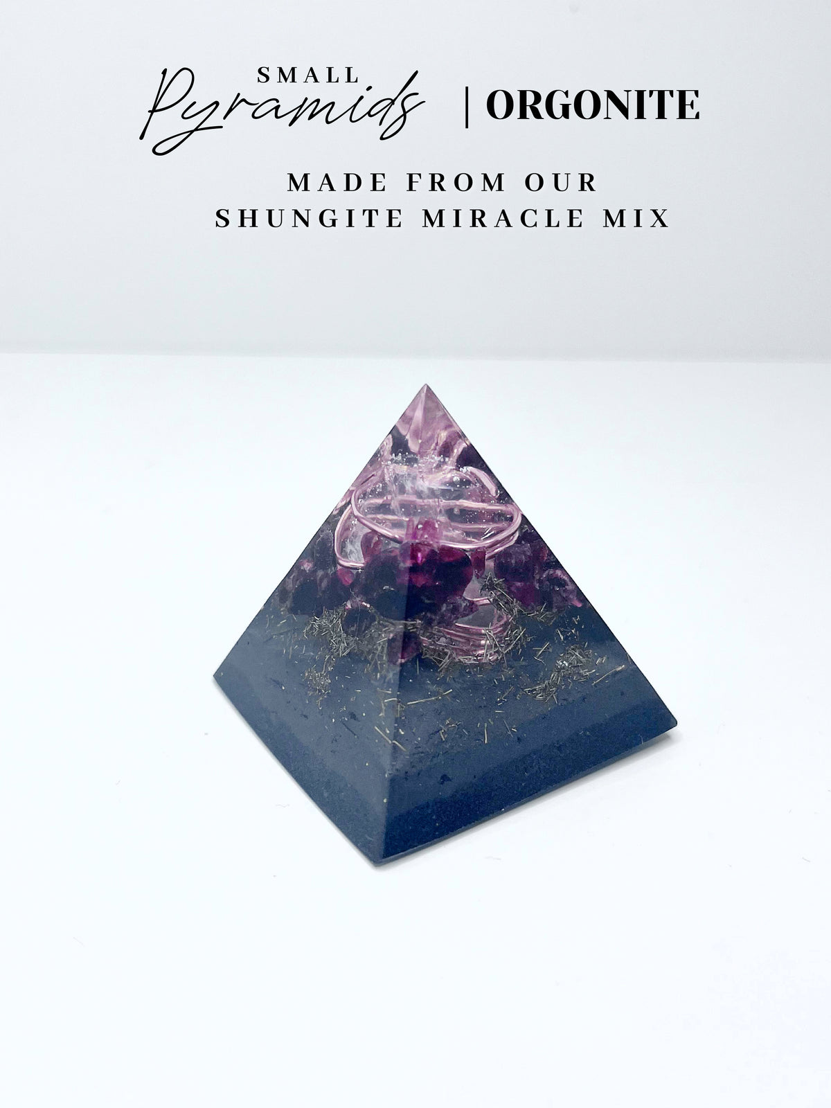 Garnet Pyramid Orgonite (Small)