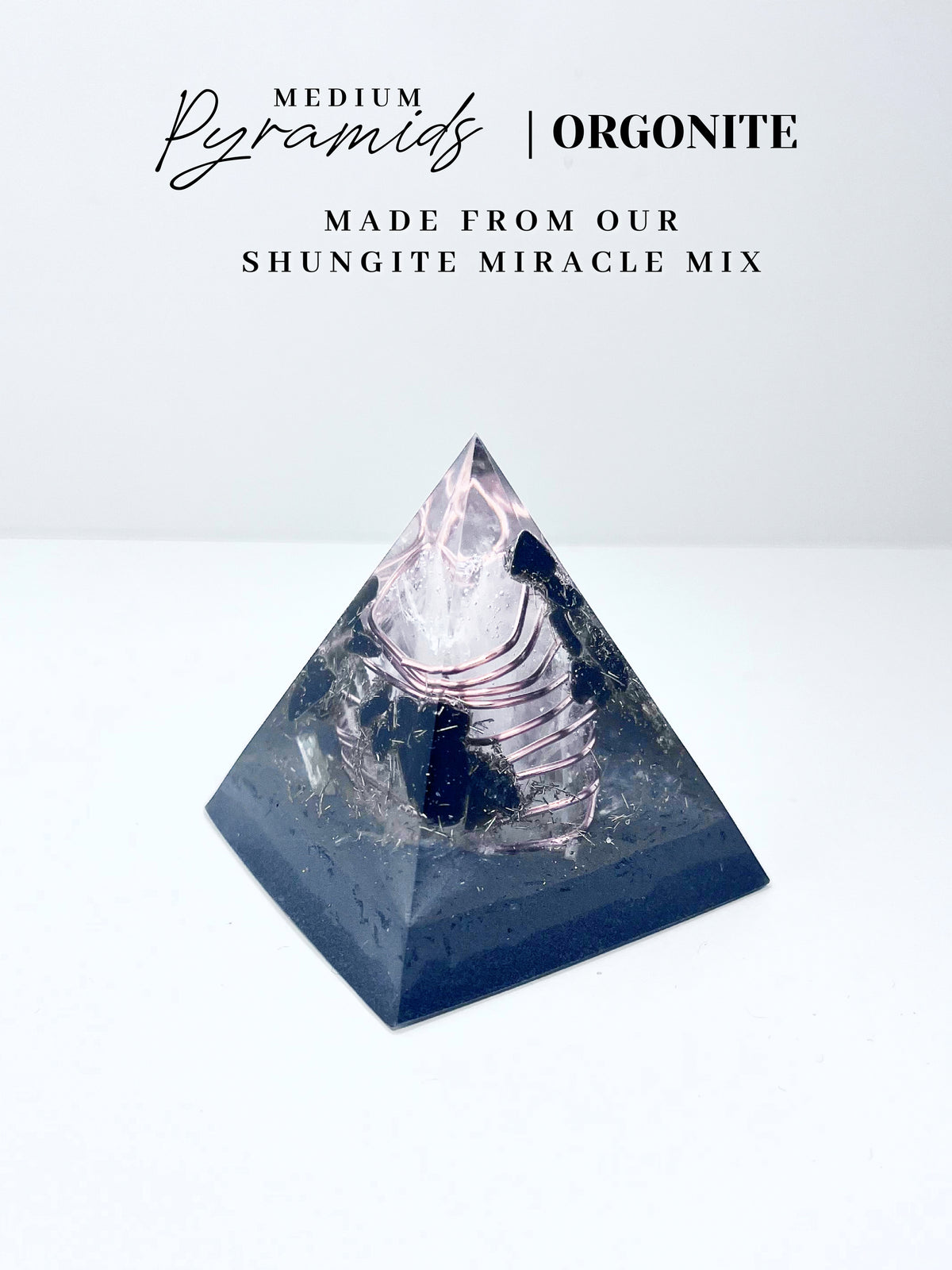 Obsidian Pyramid Orgonite (Small)