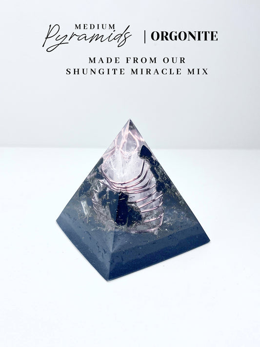 Obsidian Pyramid Orgonite (Small)