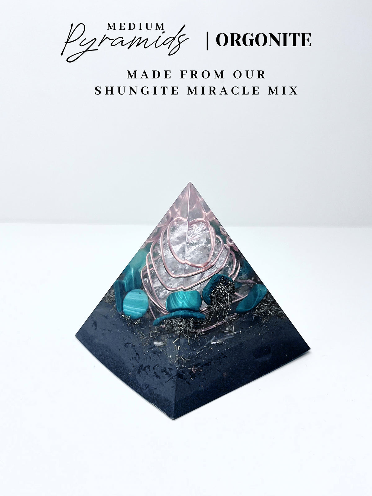 Malachite Pyramid Orgonite (Small)