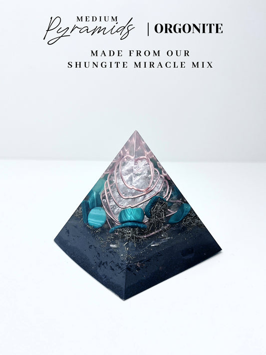 Malachite Pyramid Orgonite (Small)