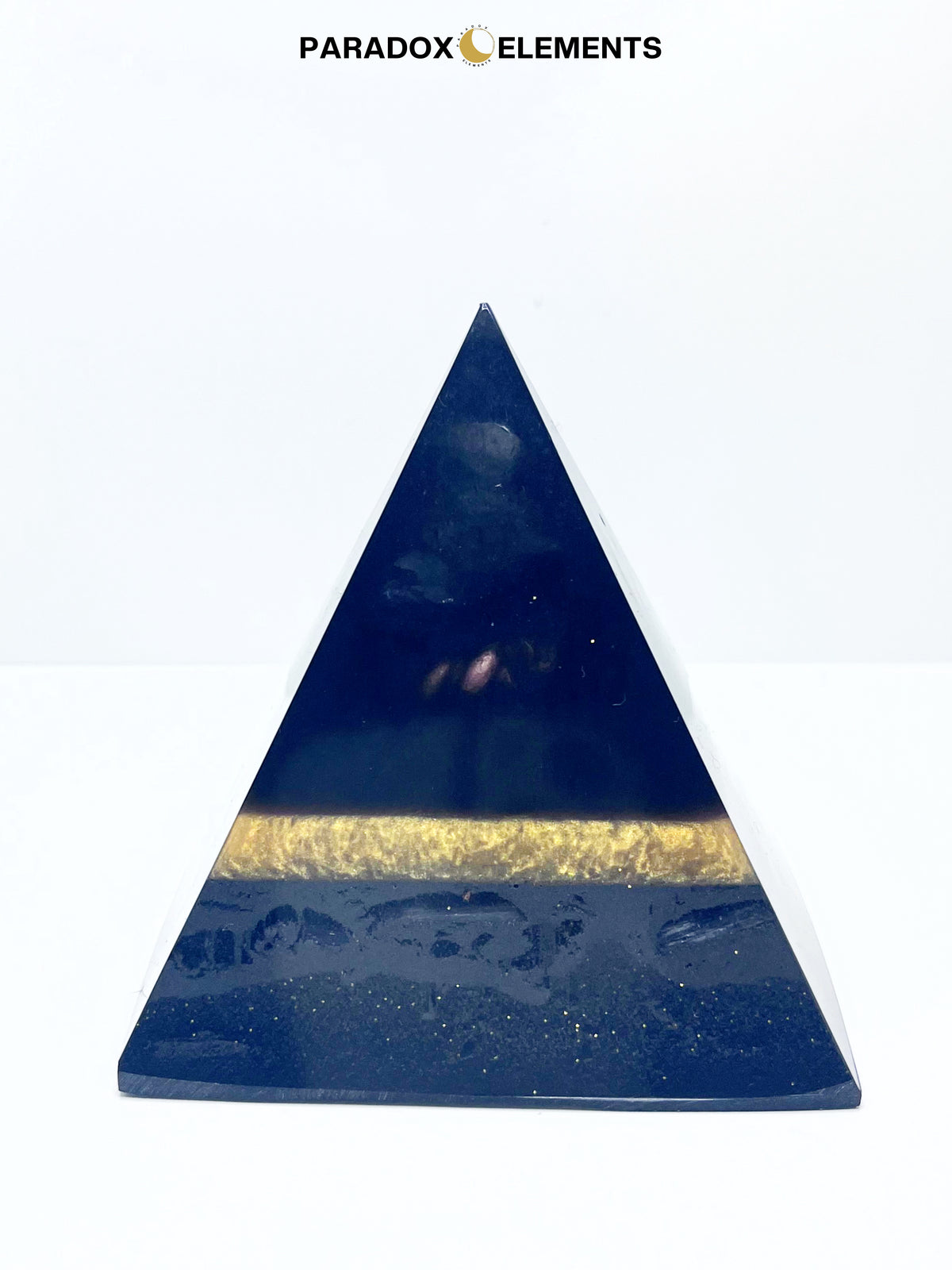 Black & Gold Shungite 144 Pyramid Orgonite (Large)