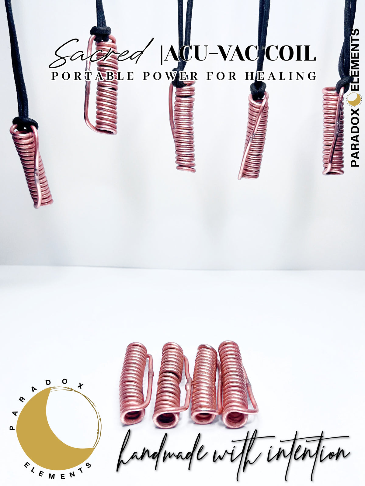 144 Sacred Cubit Acu-Vac Coil (Personal Pendant with Necklace)