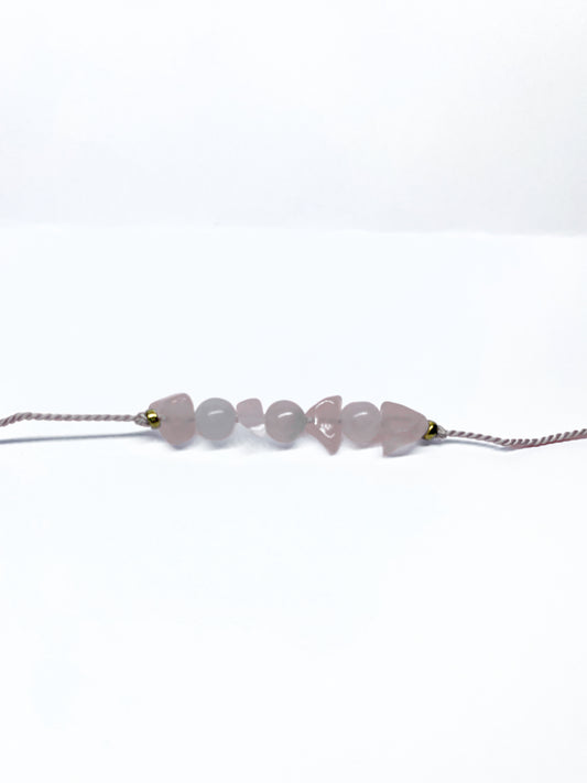 Rose Quartz 7 Crystal Bracelet for Love & Calm | Energy Healing