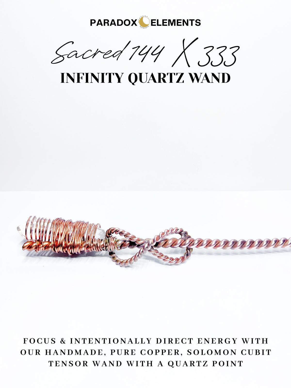 Sacred 144 x 333 Infinity Quartz Wand