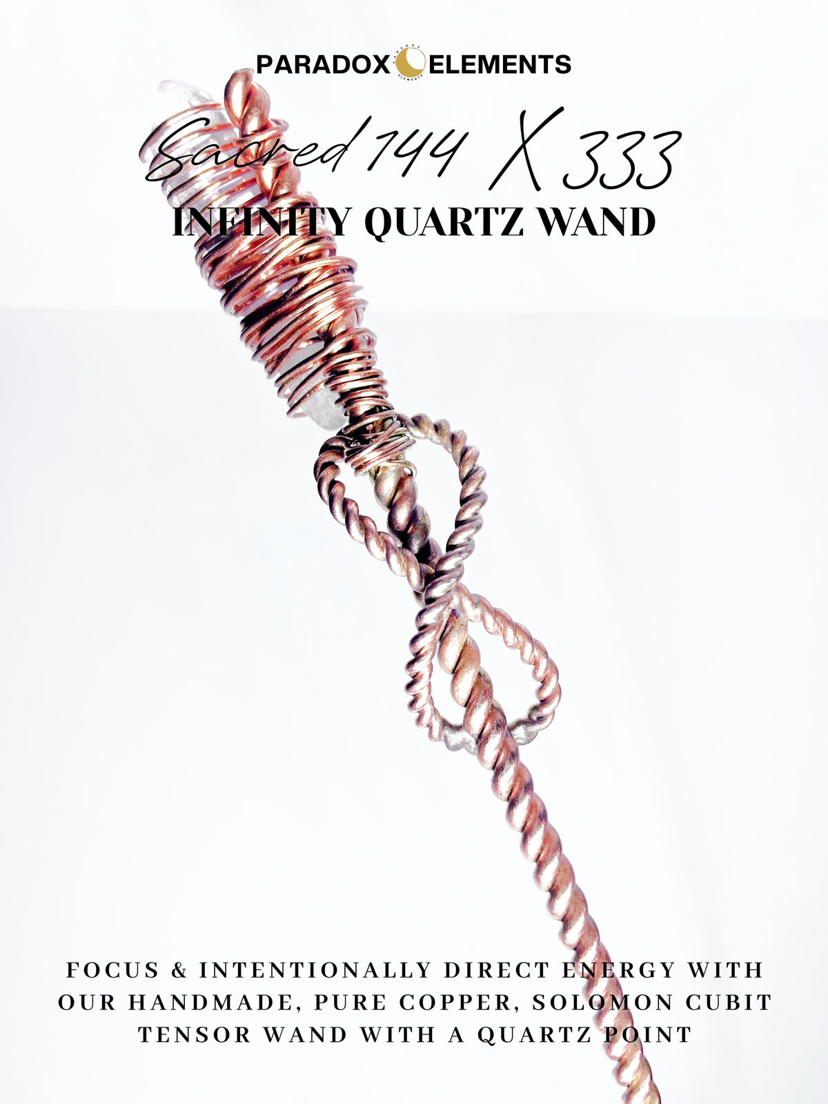 Sacred 144 x 333 Infinity Quartz Wand