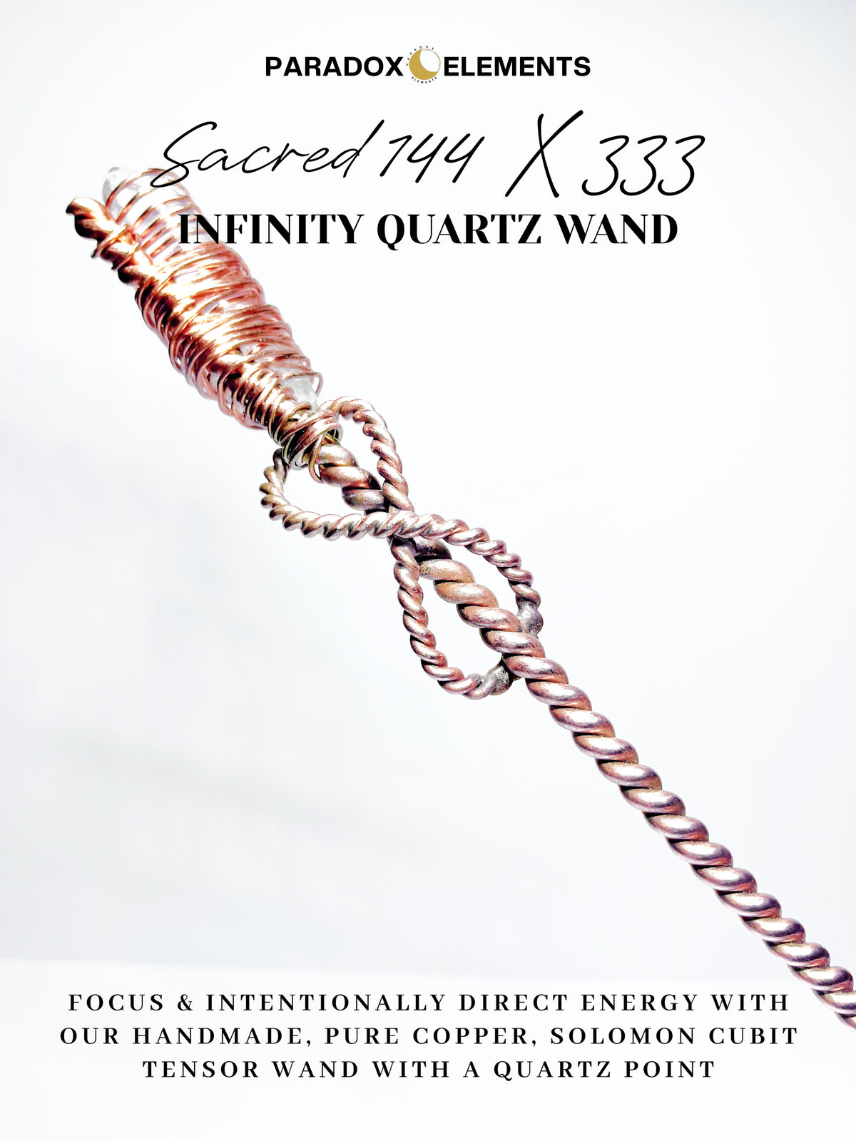 Sacred 144 x 333 Infinity Quartz Wand
