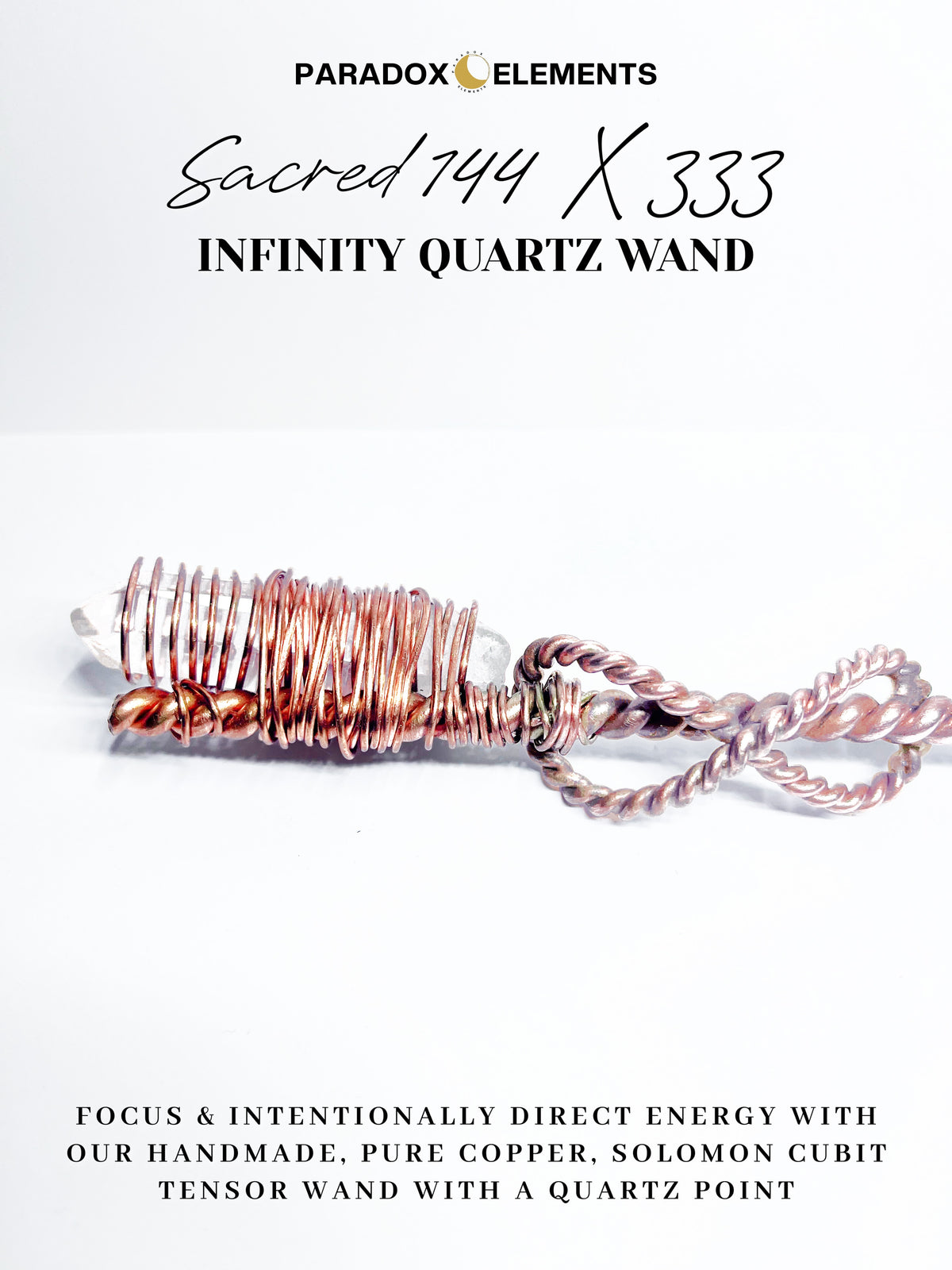 Sacred 144 x 333 Infinity Quartz Wand