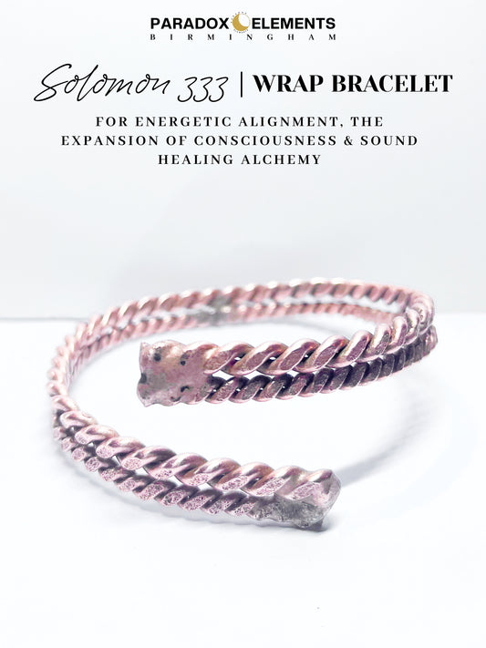 Solomon 333 Pure Copper Tensor Double Wrap Bracelet (333MHz)