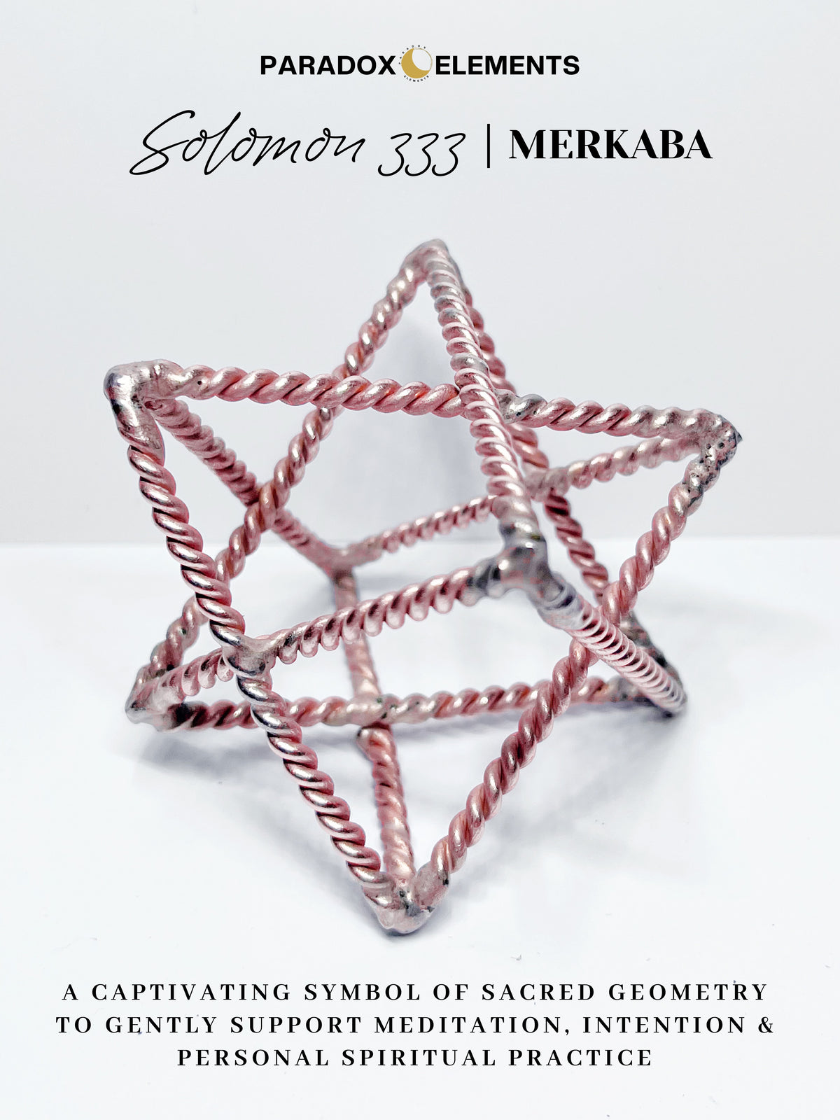 Solomon 333 Pure Copper Merkaba