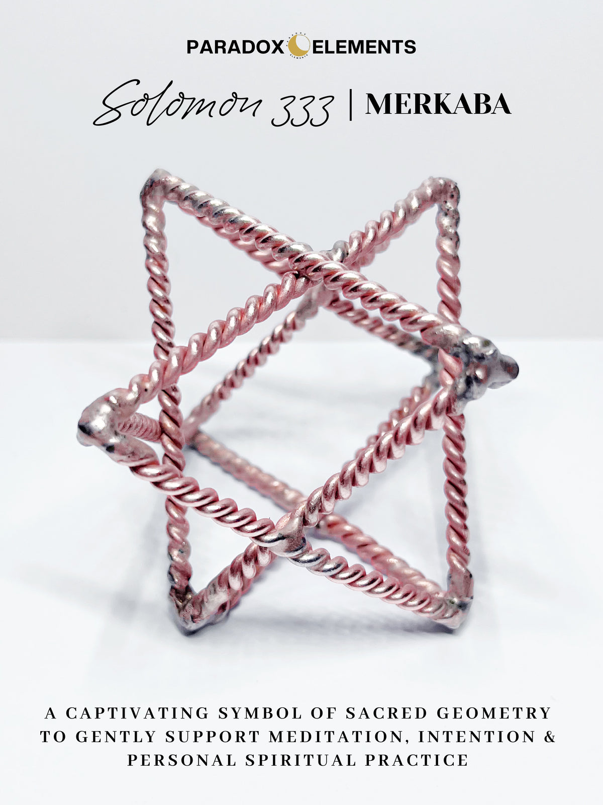 Solomon 333 Pure Copper Merkaba
