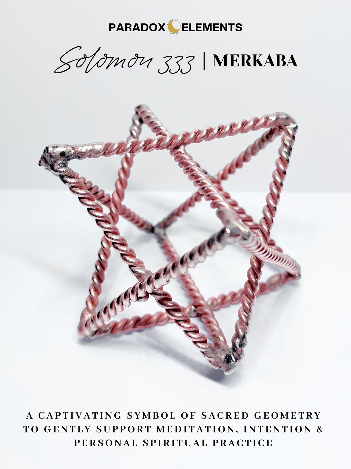 Solomon 333 Pure Copper Merkaba