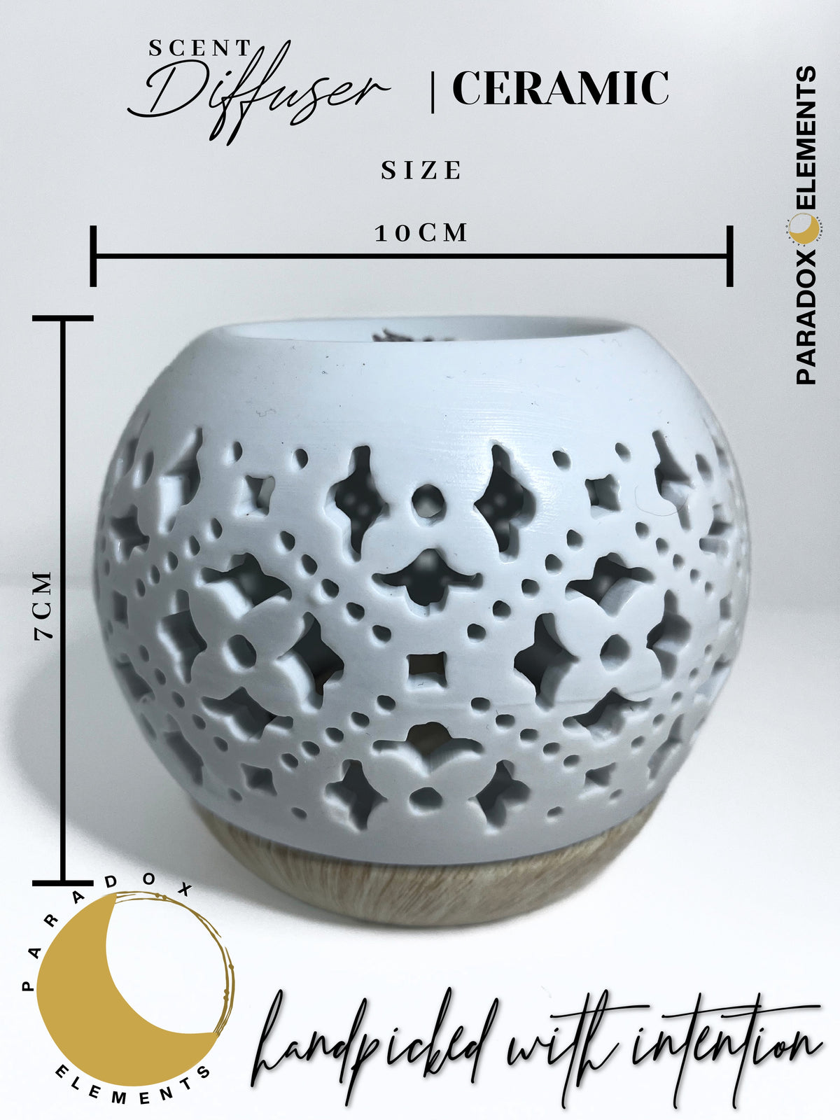 Ceramic Scent Diffuser + 6 Essential Oil Wax Melts