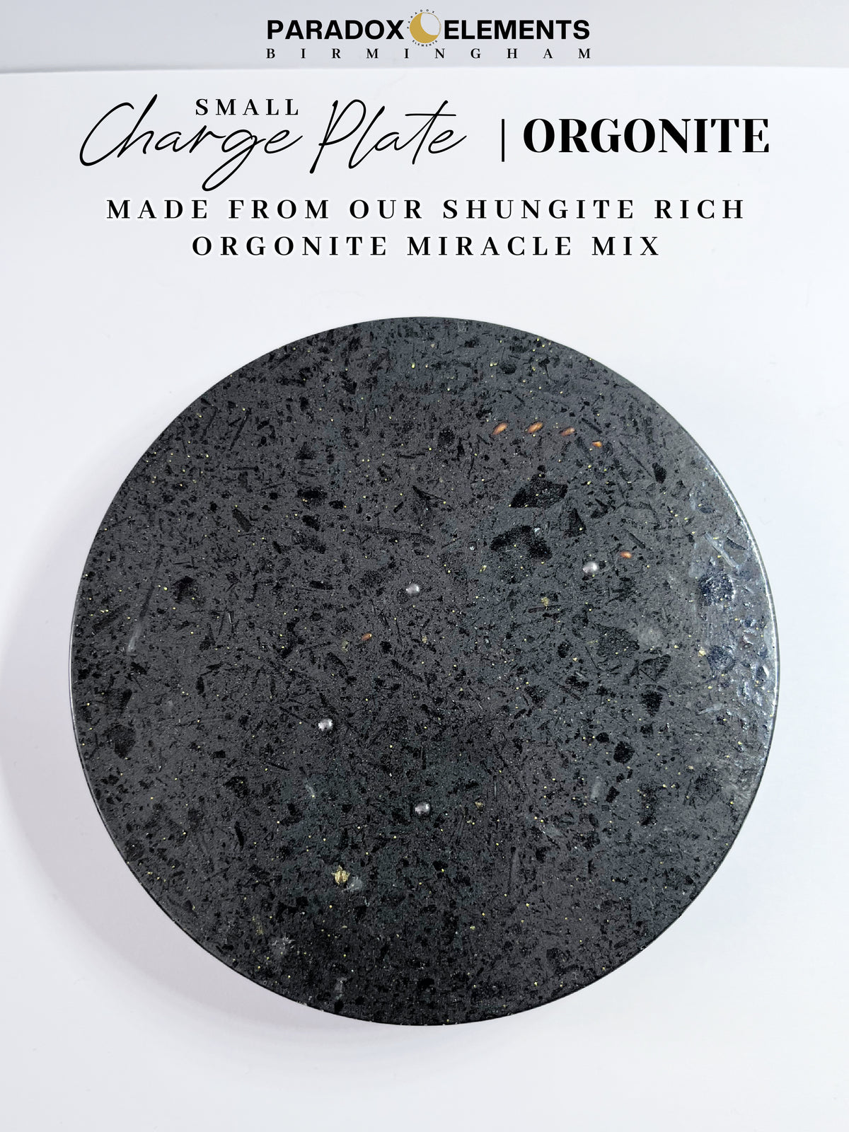 Shungite Miracle Mix Orgonite Charge Plate (Small)