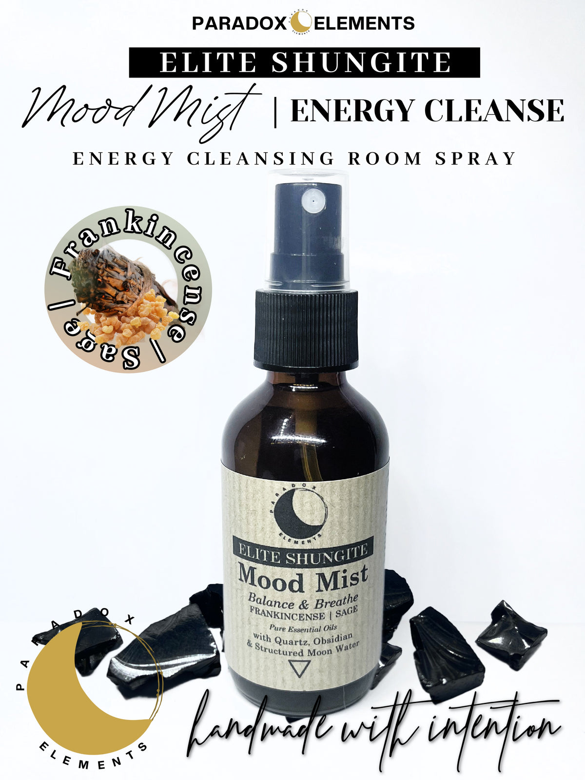 Elite Shungite Mood Mist Energy Cleansing Room Spray
