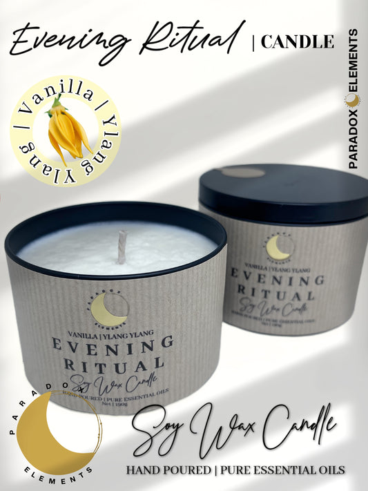 Evening Ritual Essential Oil Soy Wax Candle (Tin)