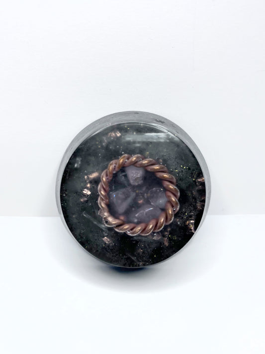 Rose Quartz II Mini Pocket Orgonite