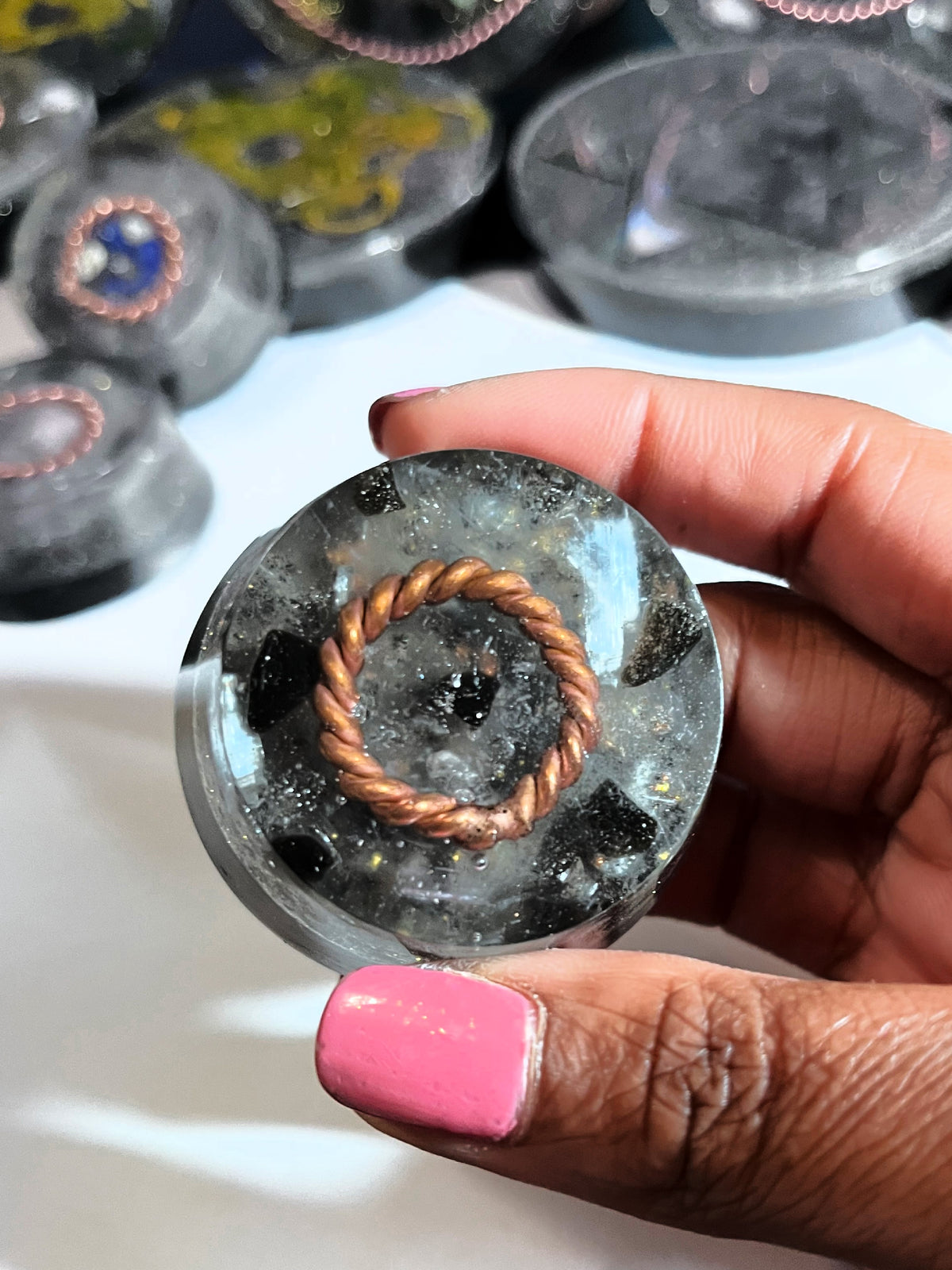 Obsidian II Mini Pocket Orgonite
